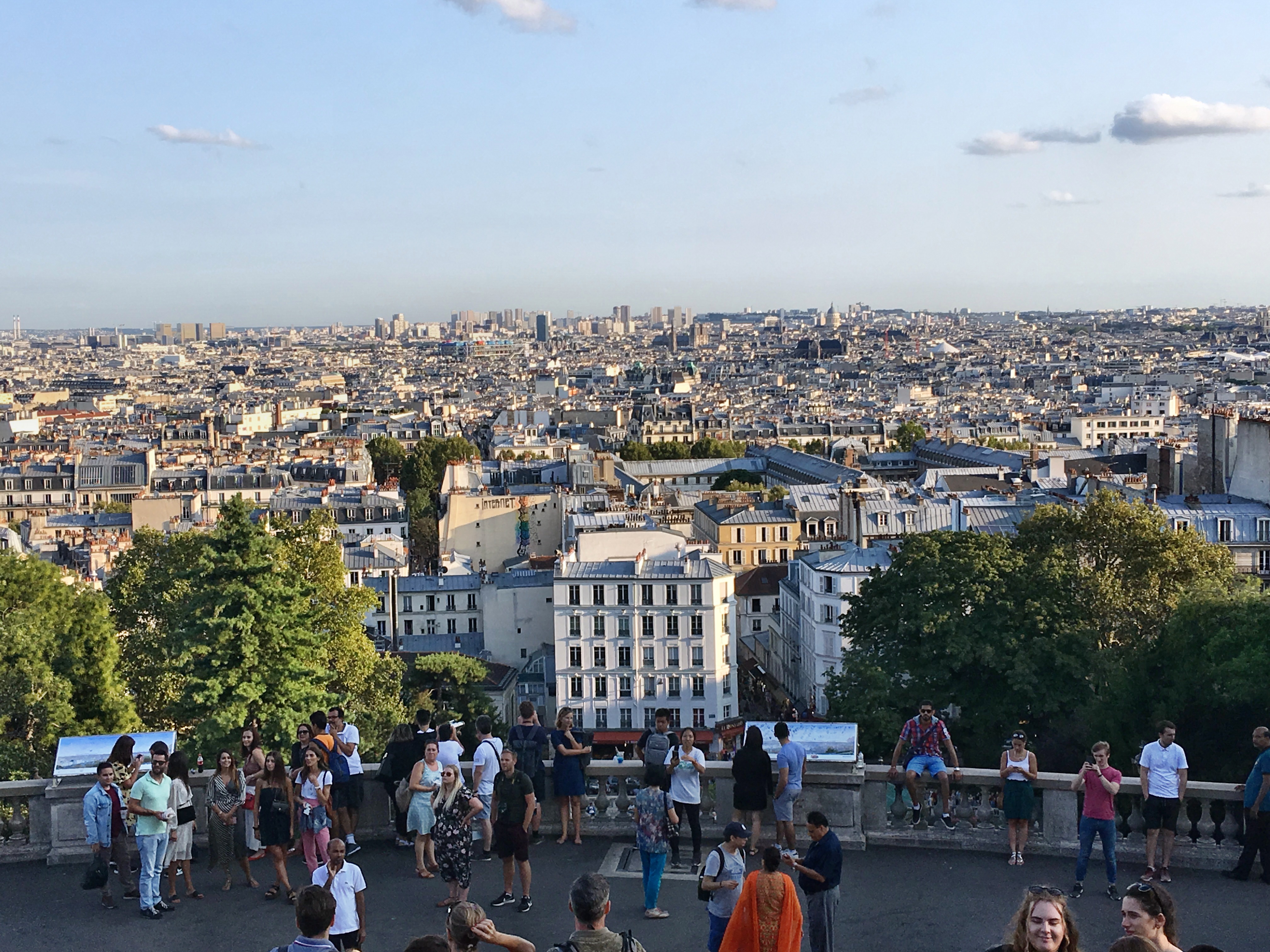 View of the city from Sacre Coeur