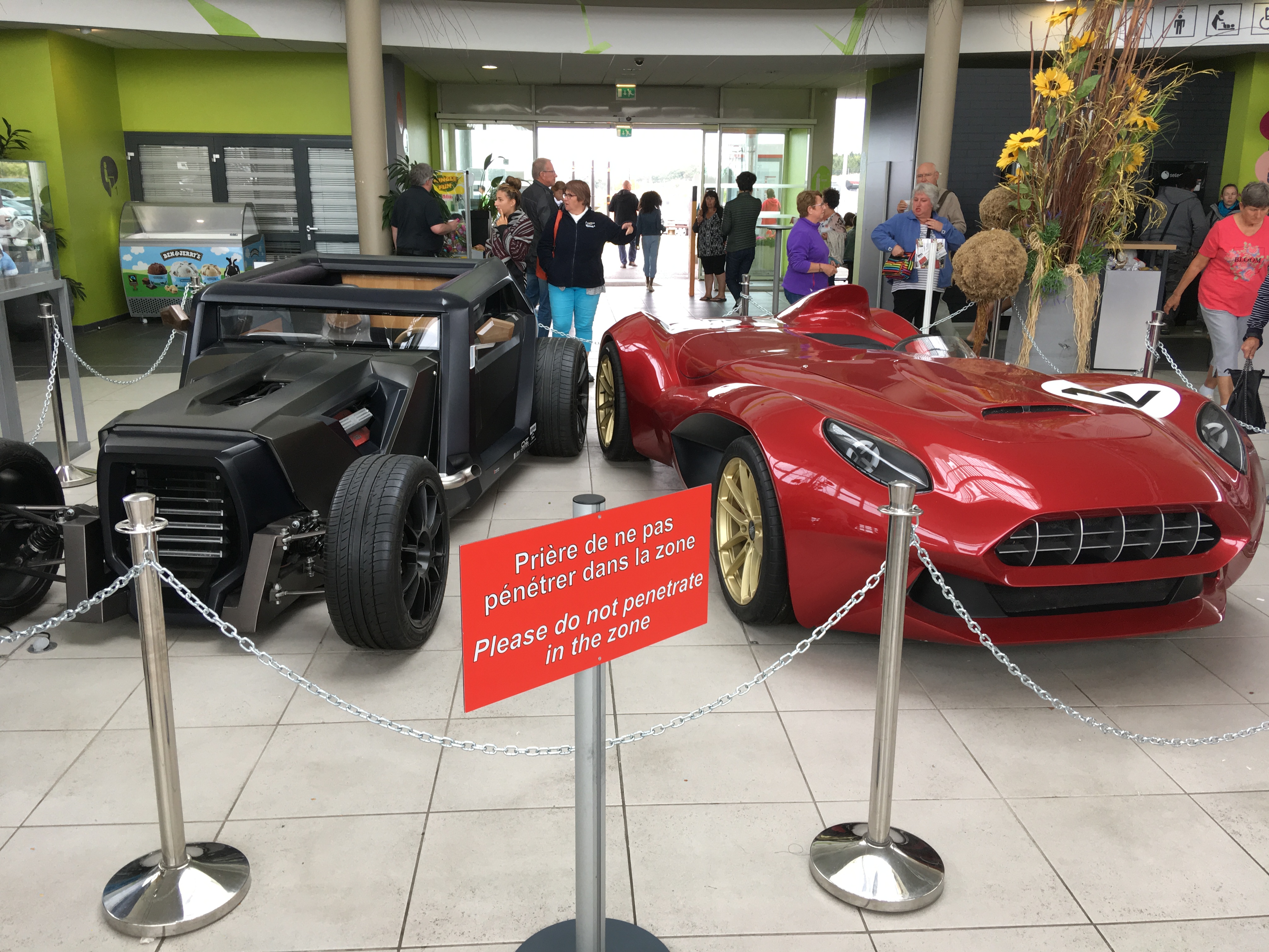 Swiss cars - note the words on the sign