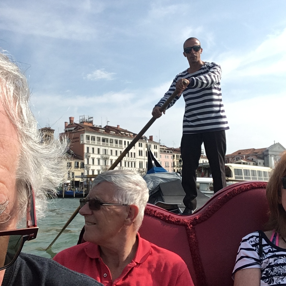 Barry with us on a gondola