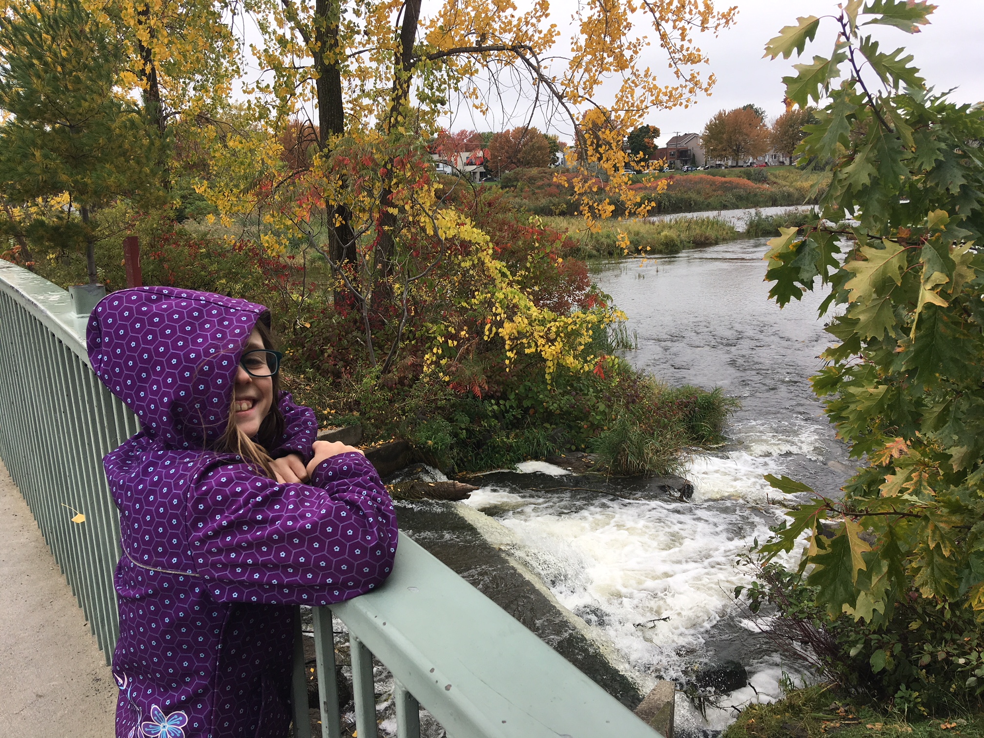 October 2018 - Audrey age 8 at Lachine rapids