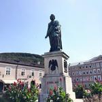 Mozart statue in the square